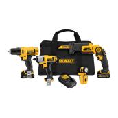 Set of four 12-v Cordless Tools