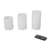 Set of 3 LED candles