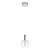 Pendant - Integrated LED - Glass Shade - Chrome