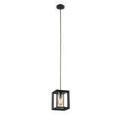 Pendant - Glass Shade - Antique Brass Socket - Bronze