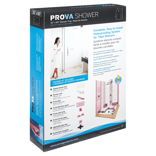 Ceramic Shower Base and Walls Kit RONA