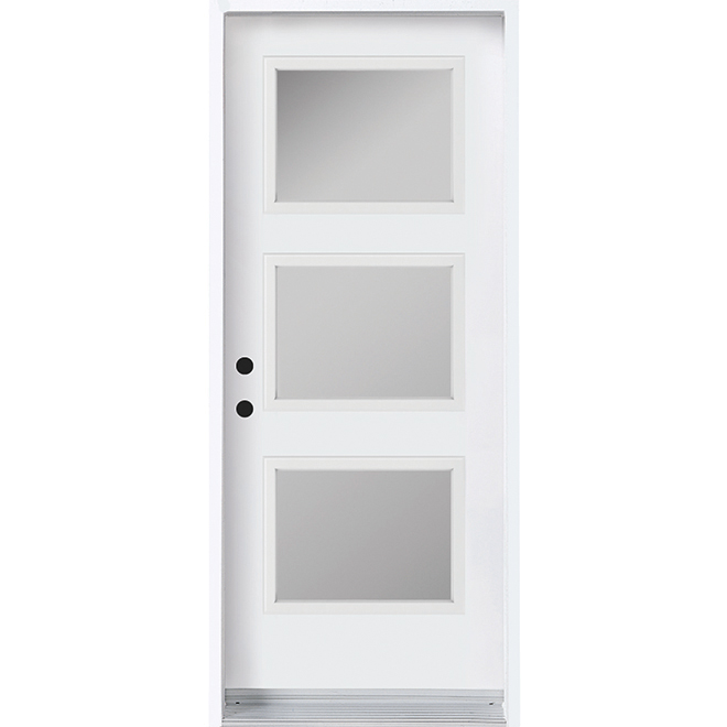 Exterior Door with 3 Glass Panels - Right - 34\ Exterior Door with 3 Glass Panels - Right - 34\