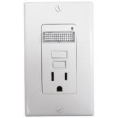 GFCI Receptacle with Built-in LED Guide Light