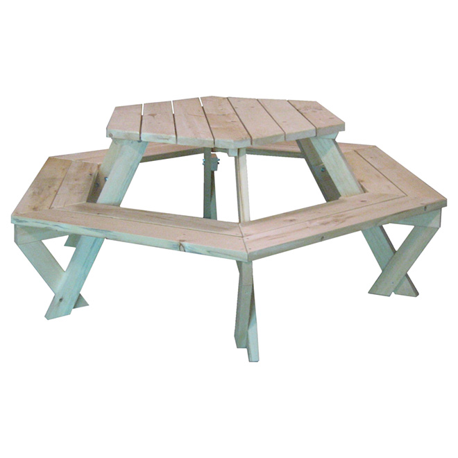 Rona Hexagonal Picnic Table Patio Dining Table Patio Table Patio Table Plans