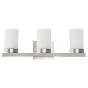 Vanity Light - Harvey - 3 Lights - Wall-Mount - Satin Steel