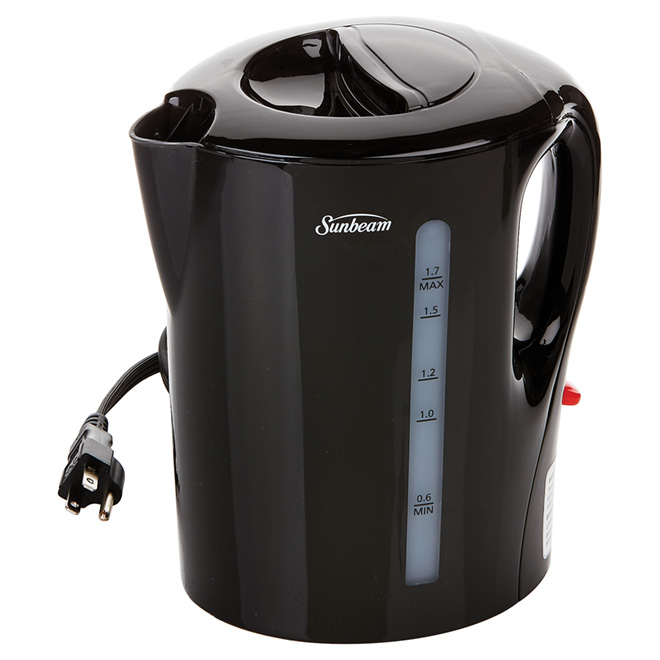 Electric Kettle Jug Detachable Cord 1.7L Black RONA