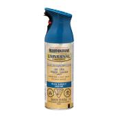 Peinture bleue en aérosol