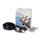 Roof deicing cable