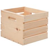 Caisse de bois en pin naturel, 9.5