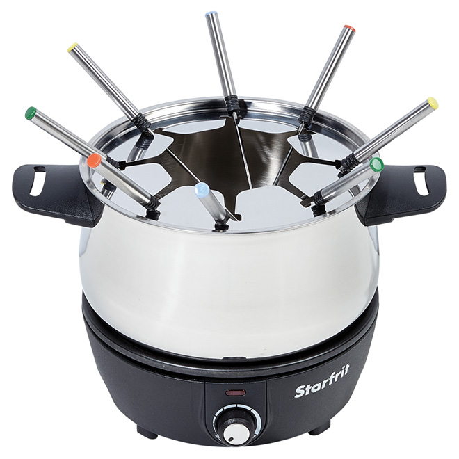 Electric Fondue Set Stainless Steel 3L 12 Pieces RONA