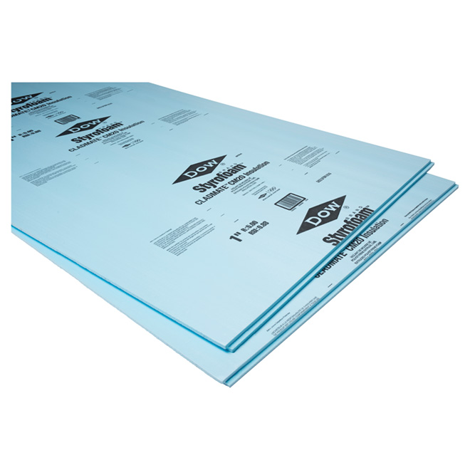 Polystyrene Foam Insulation Panel - 4' x 8' x 1" | RONA