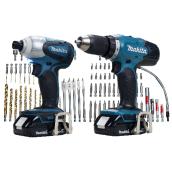 Set of two 18-V cordless tools