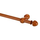 Tringle à rideaux et embouts en bois