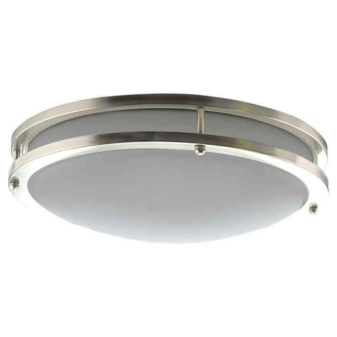 LED FlushMount Light 20 W 14" Silver RONA