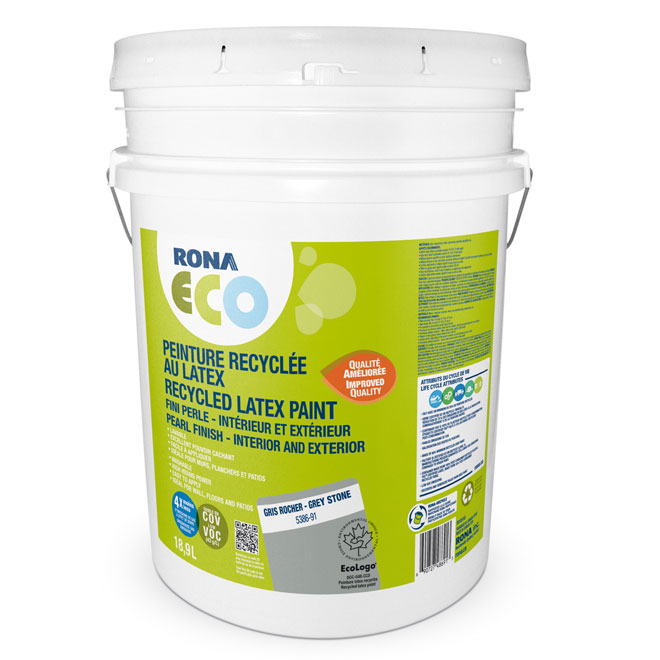 Peinture intext recyclée Gris rocher RONA Peinture intext recyclée Gris rocher RONA