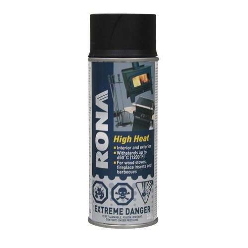 High Heat Spray Paint 340g - Flat Black