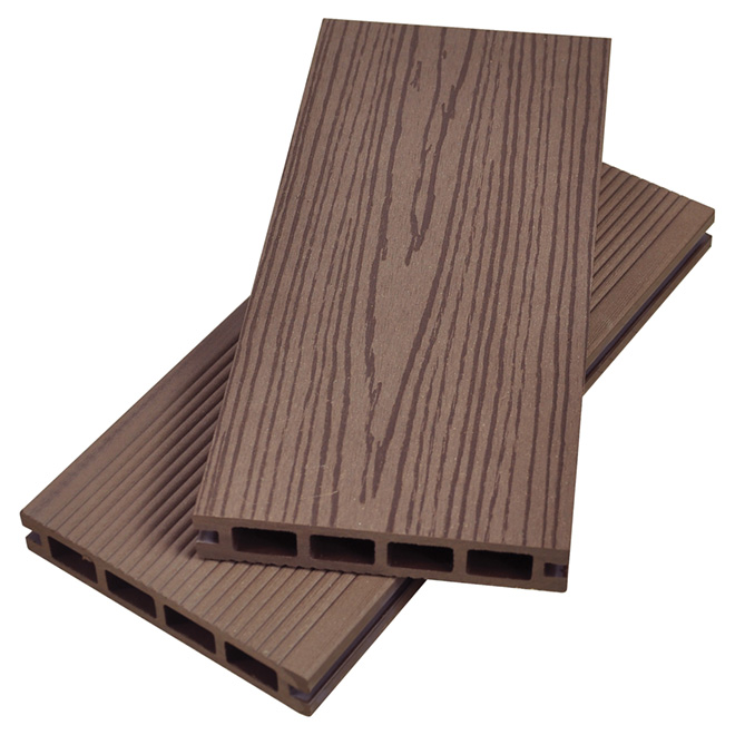 Planche de patio en composite, 12 pi, café foncé RONA