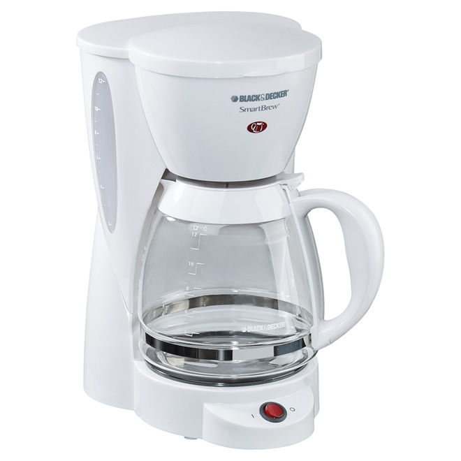 Coffee Maker - Filter Basket/Carafe - 12 Cup - White RONA