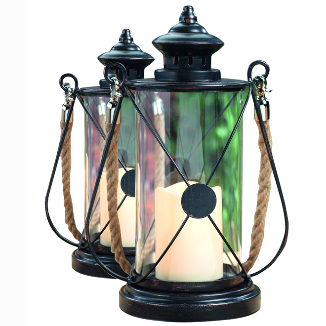 lanterne à chandelle en bois