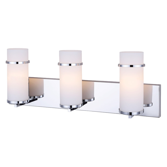 Bathroom Vanity Lights Rona 3-light wall-mounted vanity light- 24"- chrome | rona Bathroom Vanity Lights Rona 3-light wall-mounted vanity light- 24"- chrome | rona
