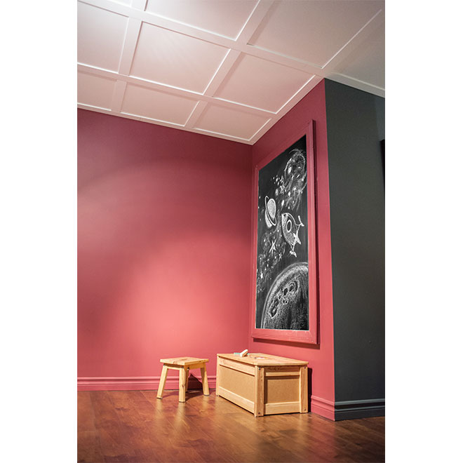 Embassy Ceiling tile 24" x 24" White RONA