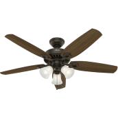 Ventilateur à 3 lumières et 5 pales « Hinman », 52 po