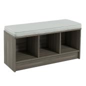 ClosetMaid 3-Cube Storage Bench - Grey