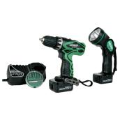 12-V Cordless Drill and Flashlight Kit