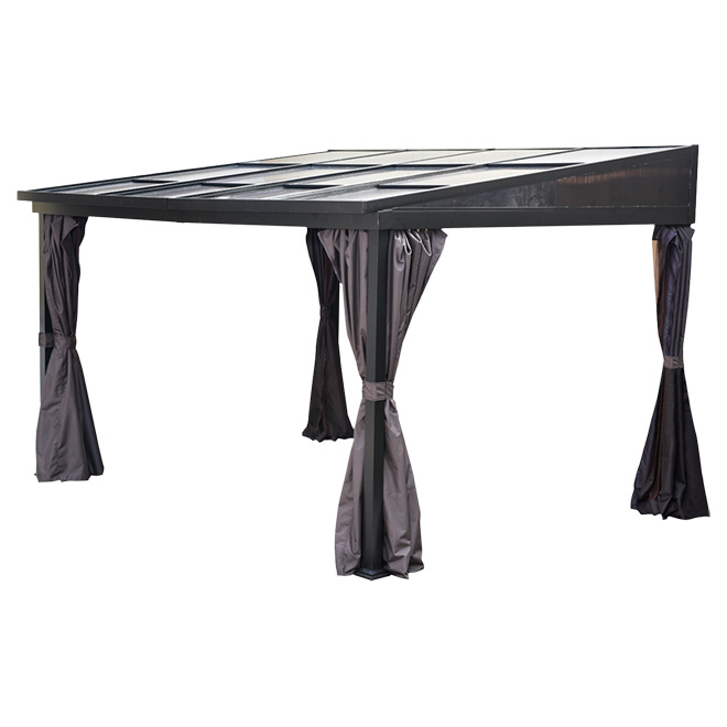 Retractable Sun Shelter 10' x 12' Dark Brown RONA