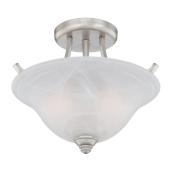 2-light semi-flushmount
