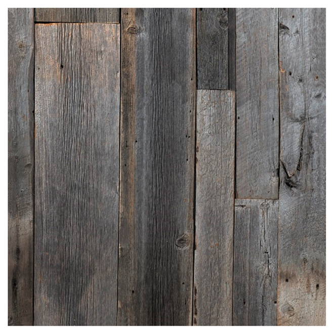 Barn Wood Look Wall Panel 48" x 96" Grey RONA