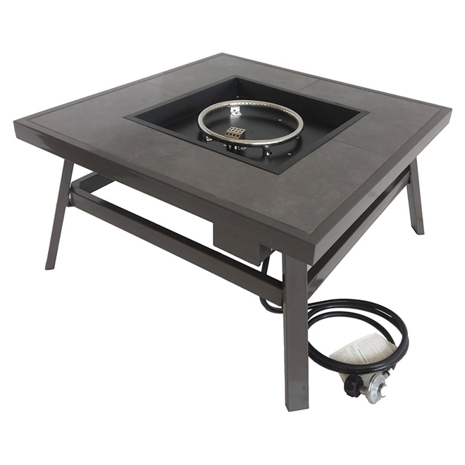 Tablefoyer extérieure au propane, Manhattan, acier, 34 1/2" RONA