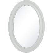 Oval beveled mirror