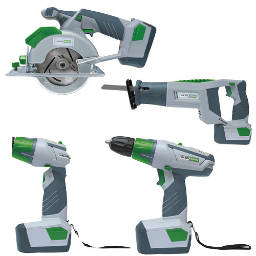 Set of 4 18-V Cordless Tools