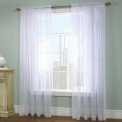 Rod Pocket Sheer Panels - Pack of 2 - Polyester - 59