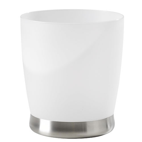 White Bathroom Garbage Cans lusso bathroom garbage can - frosted/brushed steel | rona White Bathroom Garbage Cans lusso bathroom garbage can - frosted/brushed steel | rona