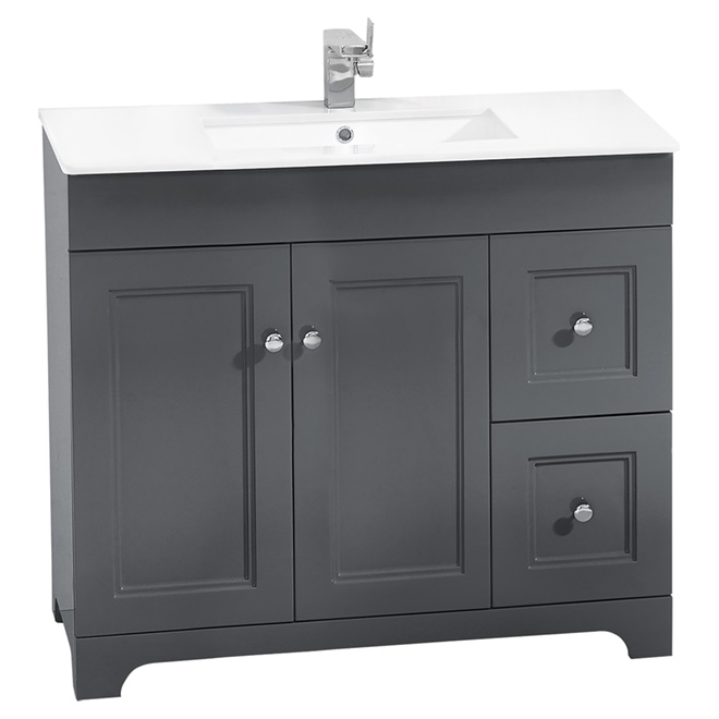 Vanity Sink - 2 Doors/2 Drawers - 34 1/4