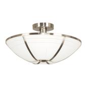 3-light semi-flushmount
