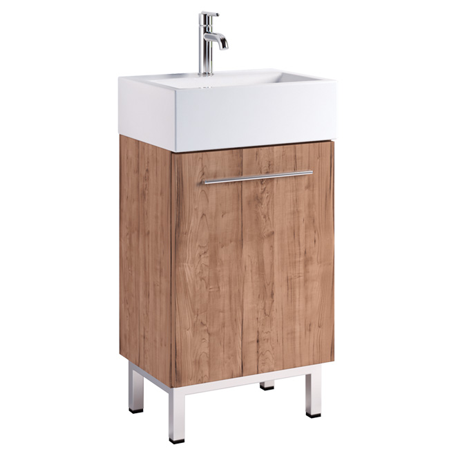 Meublelavabo « Soho », 18" x 34", fini bois pâle RONA