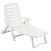 Patio Lounge Chair - Adjustable - Antigua - White