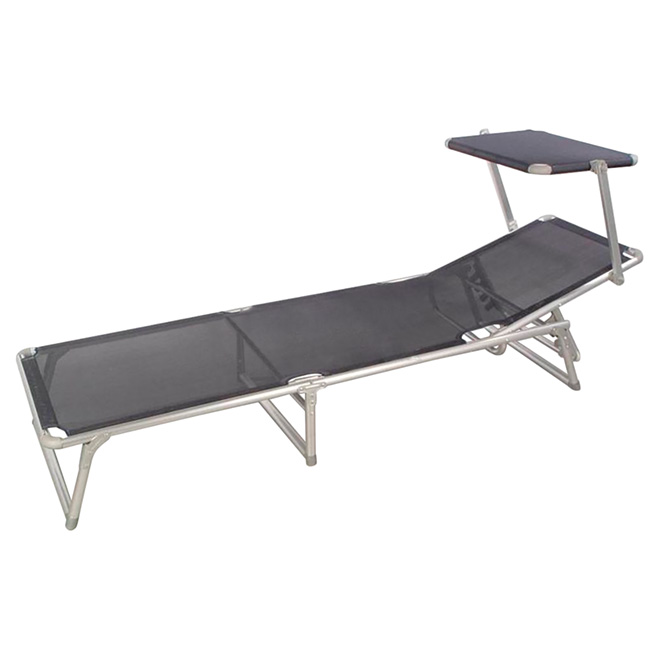 "Sun Shade" Patio Lounge Chair Grey RONA