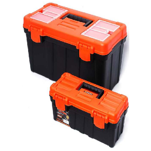 boxes made of plastic black and orange tactix tool boxes 79285002