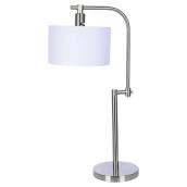 Lampe de table réglable, 60 W ou LFC, nickel brossé