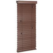 Store horizontal en faux bois