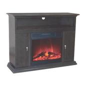 Electric fireplace with mantle
