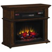 Electric fireplace with mantle