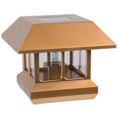 Set of 4 Solar Garden Lights for Posts