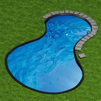 Decorate the pond and circumference with pavers or rocks.