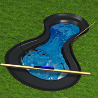 Place the mold in the hole and backfill the surroundings