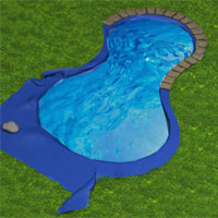 Trim excess liner edging and decorate the water garden